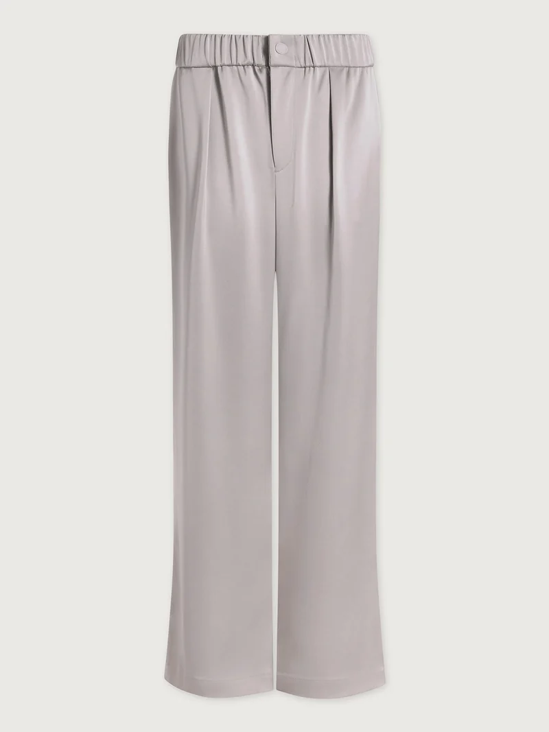 Double Satin Wide Leg Pant Regular