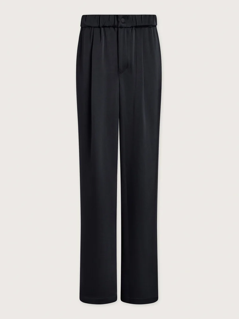 Double Satin Wide Leg Pant Regular