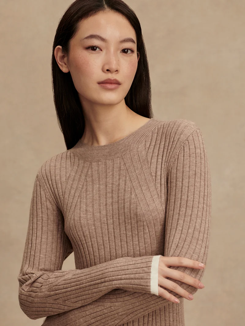 Axel Rib Knit Midi Dress