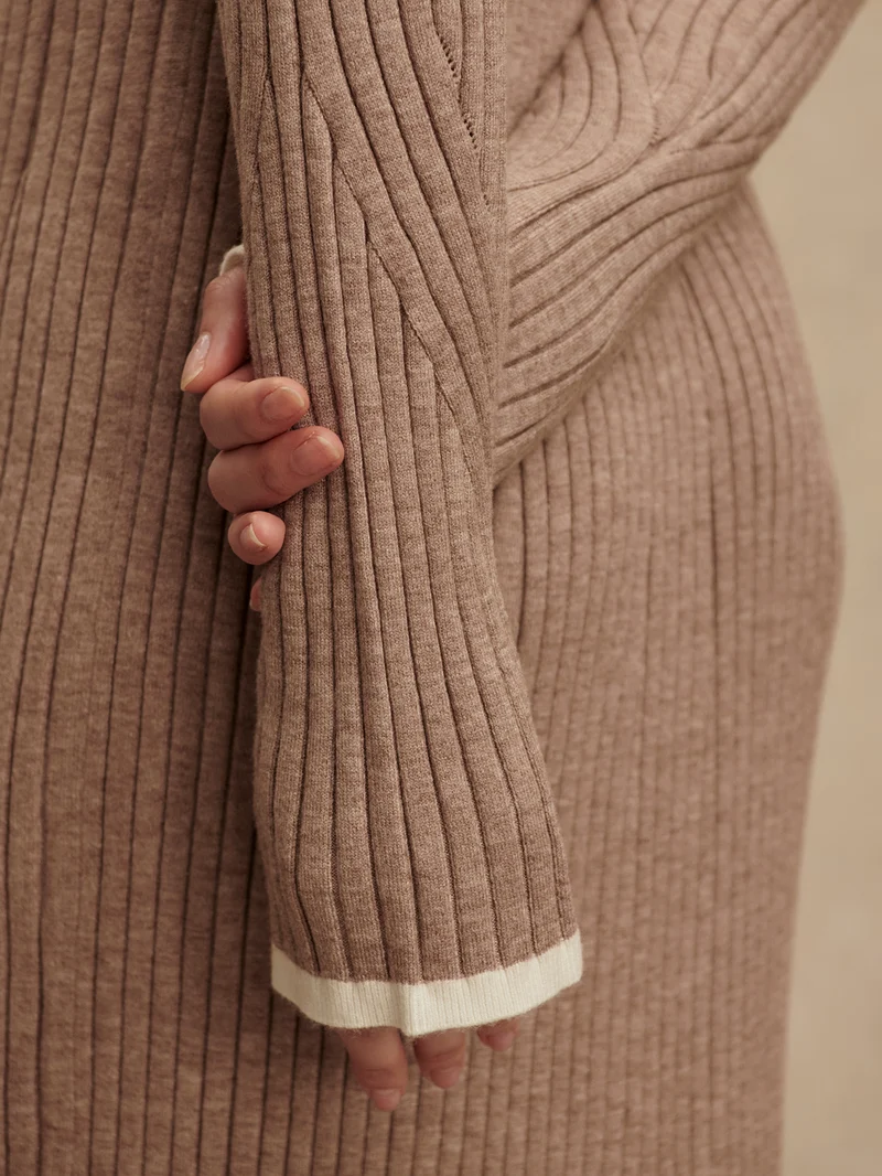 Axel Rib Knit Midi Dress