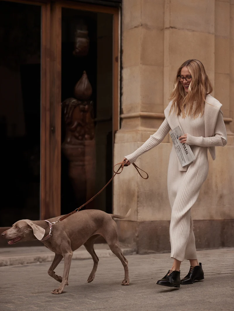 Axel Rib Knit Midi Dress