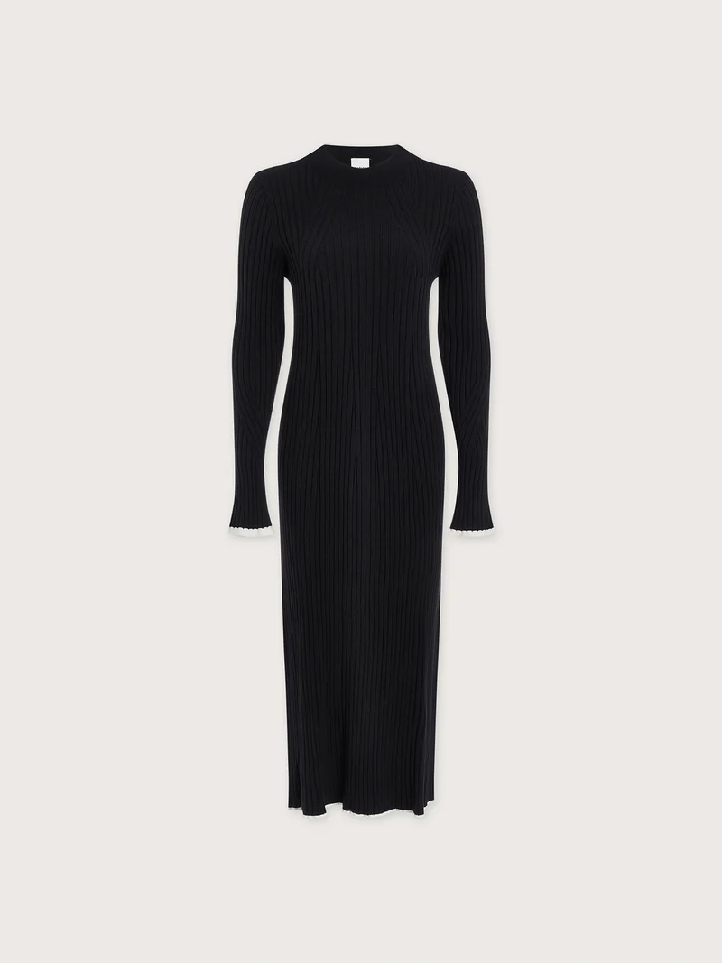Axel Rib Knit Midi Dress