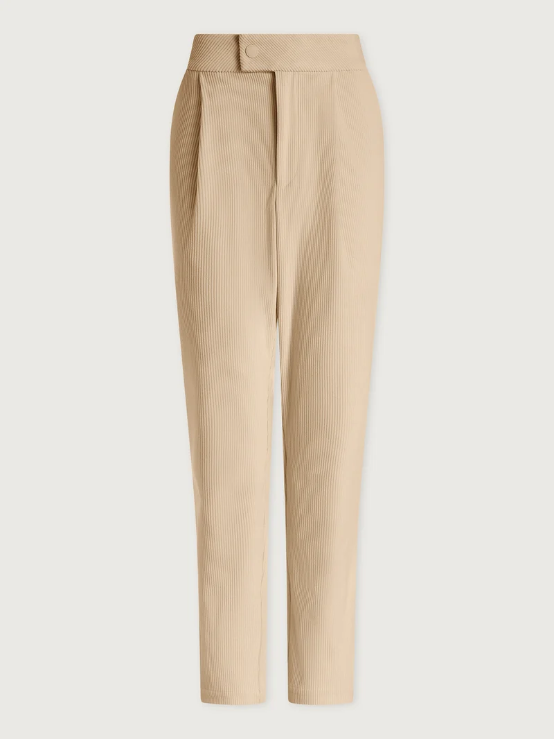 Plush Cord Elegant Tapered Trouser Regular