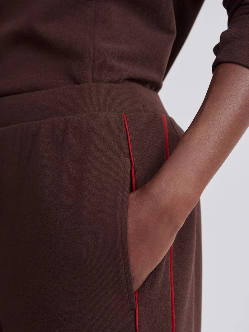 Brushed Rib Wide Leg Pant 30
