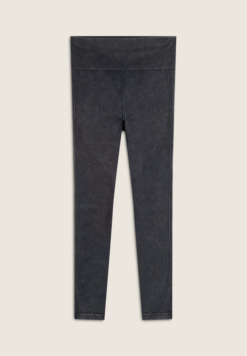 Seamless Push-Up High Waist Skinny 7/8 - Denim Black