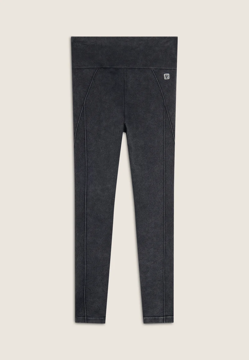 Seamless Push-Up High Waist Skinny 7/8 - Denim Black