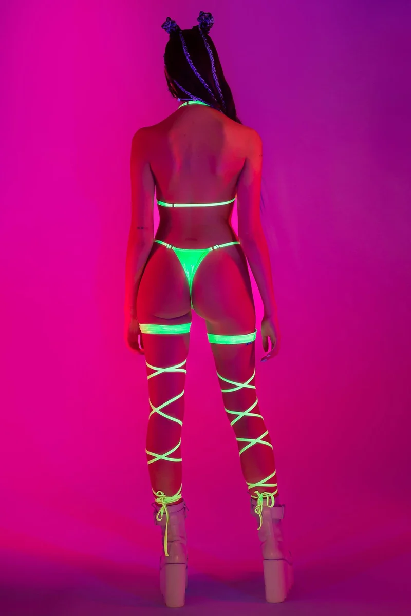 Lime Light Triangle Bikini Top