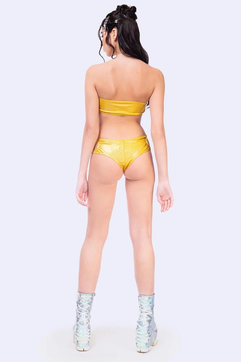 Marigold Cutout Hipster Bikini Bottoms