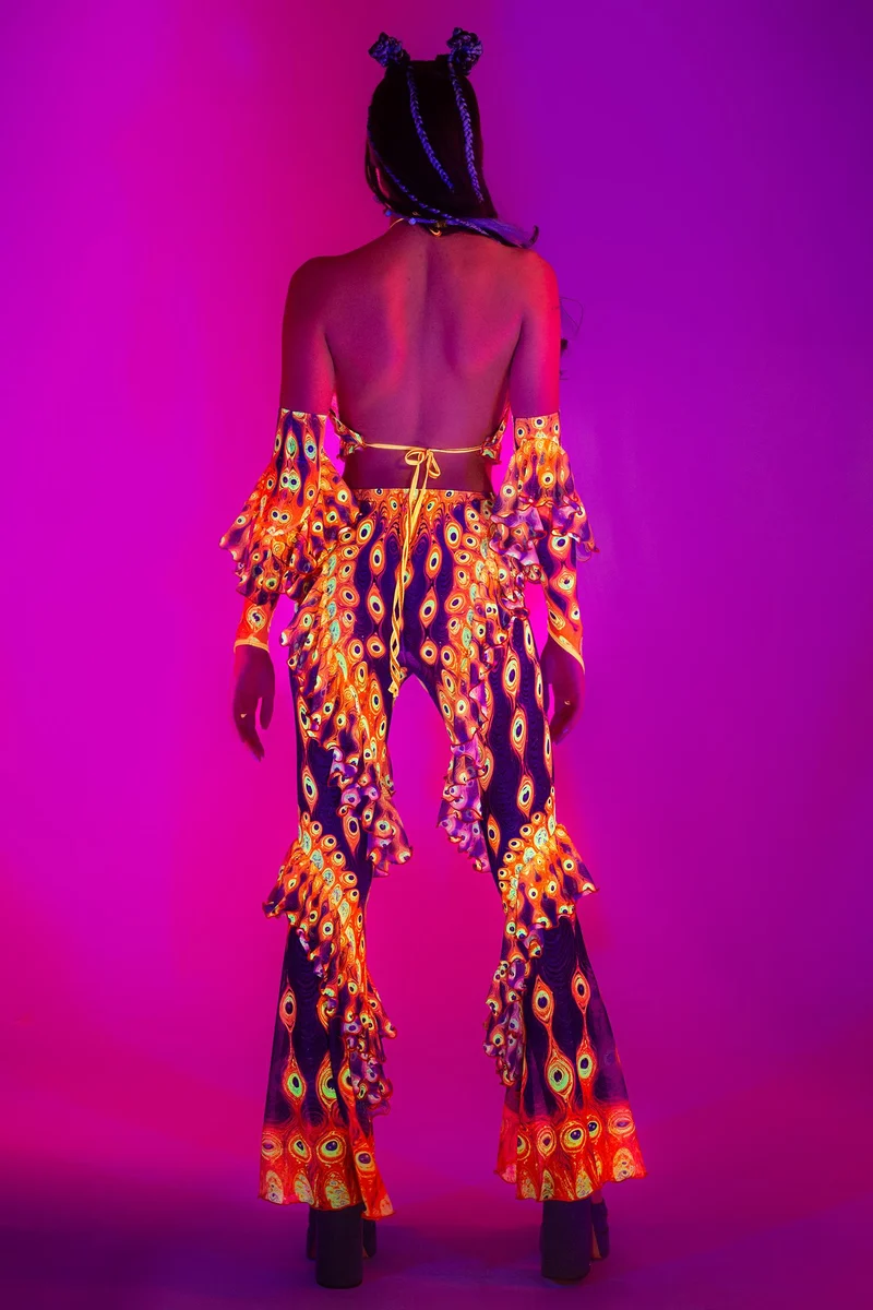 Third Eye Blind Ruffled Bell Bottom Pants