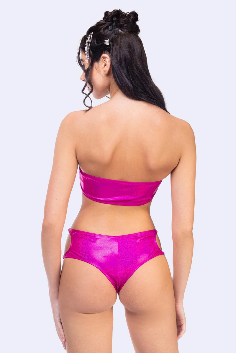 Funky Fuchsia Cutout Top