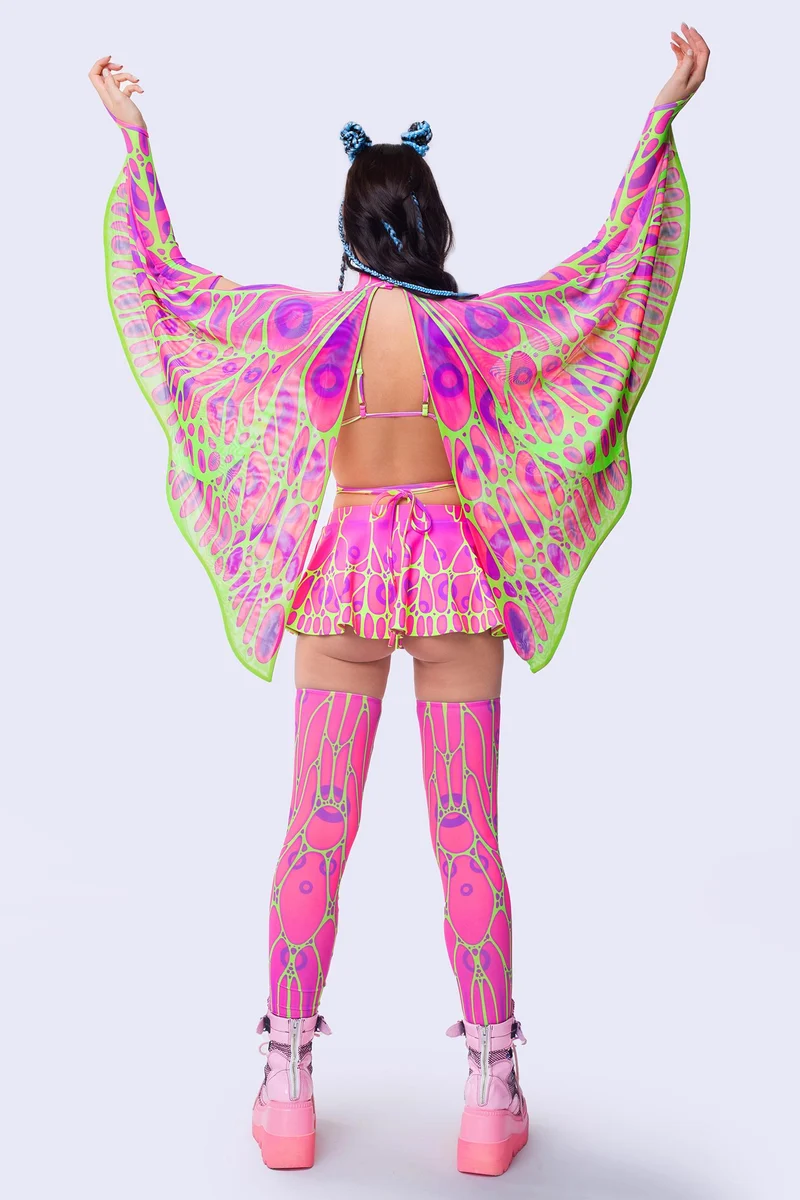 Fluttering Heights Magenta Micro Butterfly Set