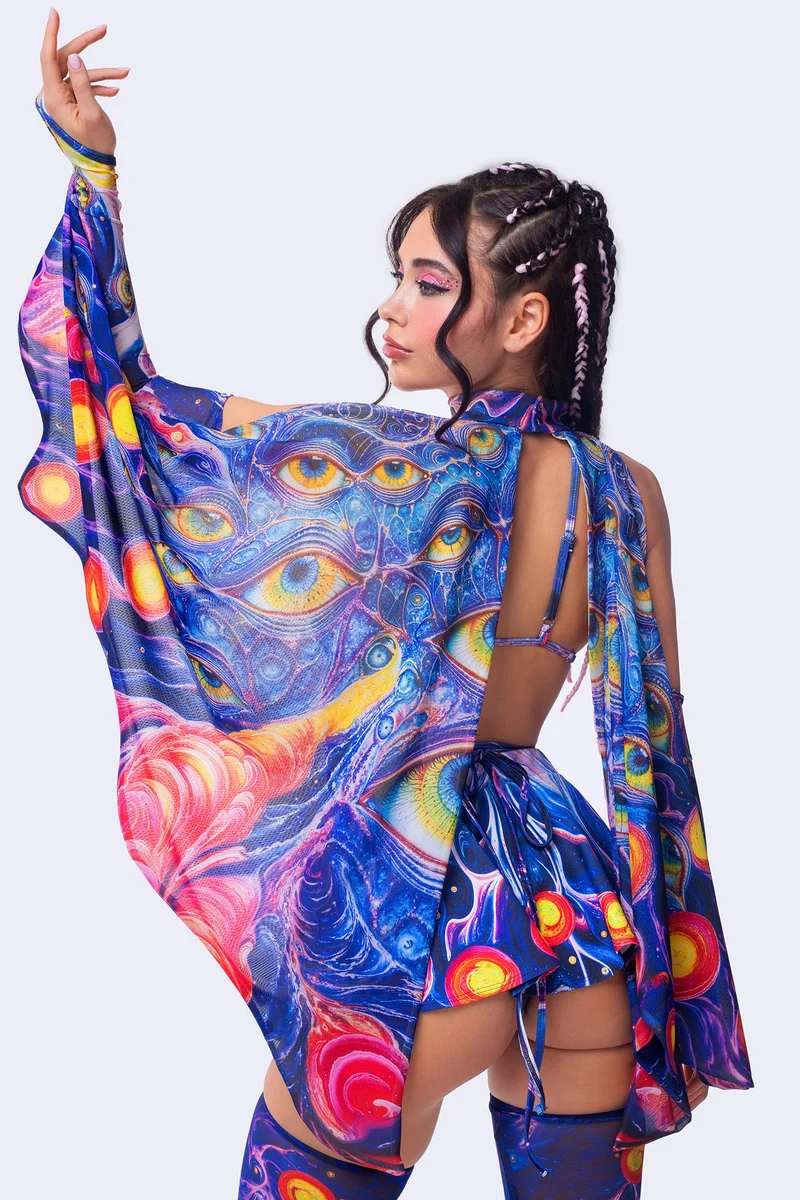Ethereal Flux Wrapped Triangle Top