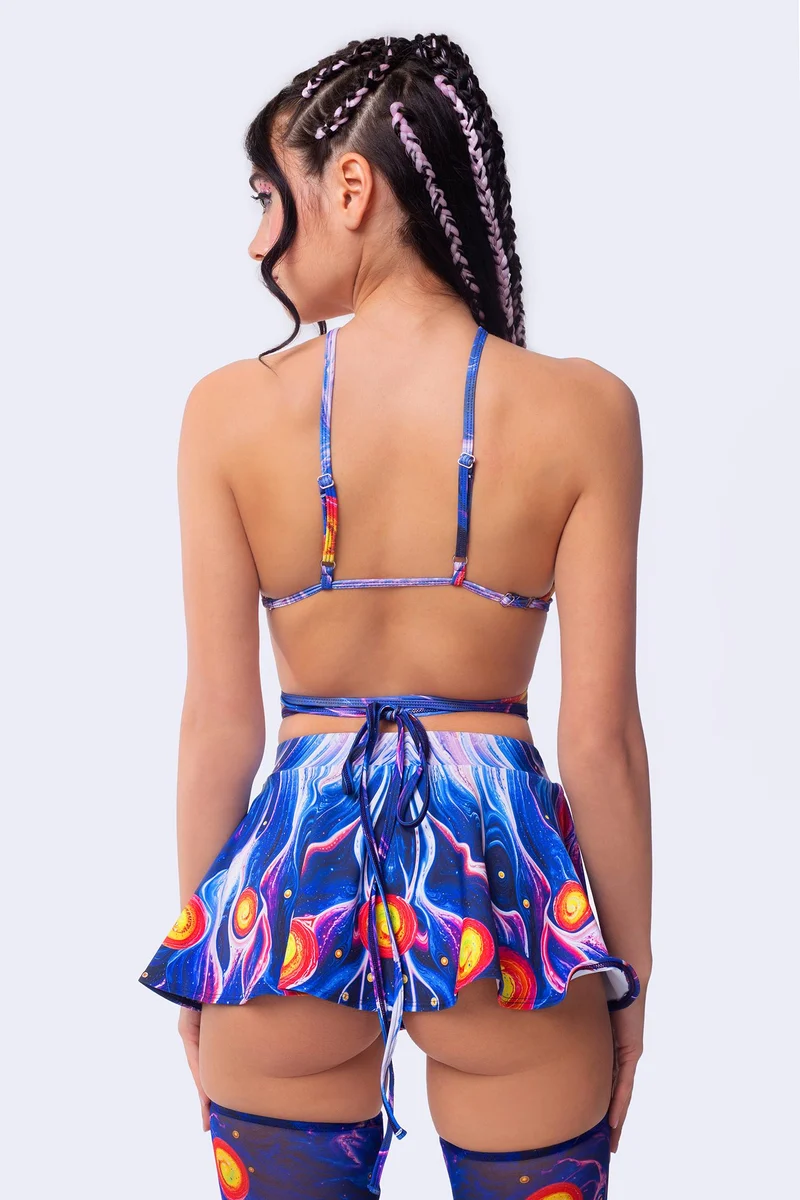 Ethereal Flux Wrapped Triangle Top