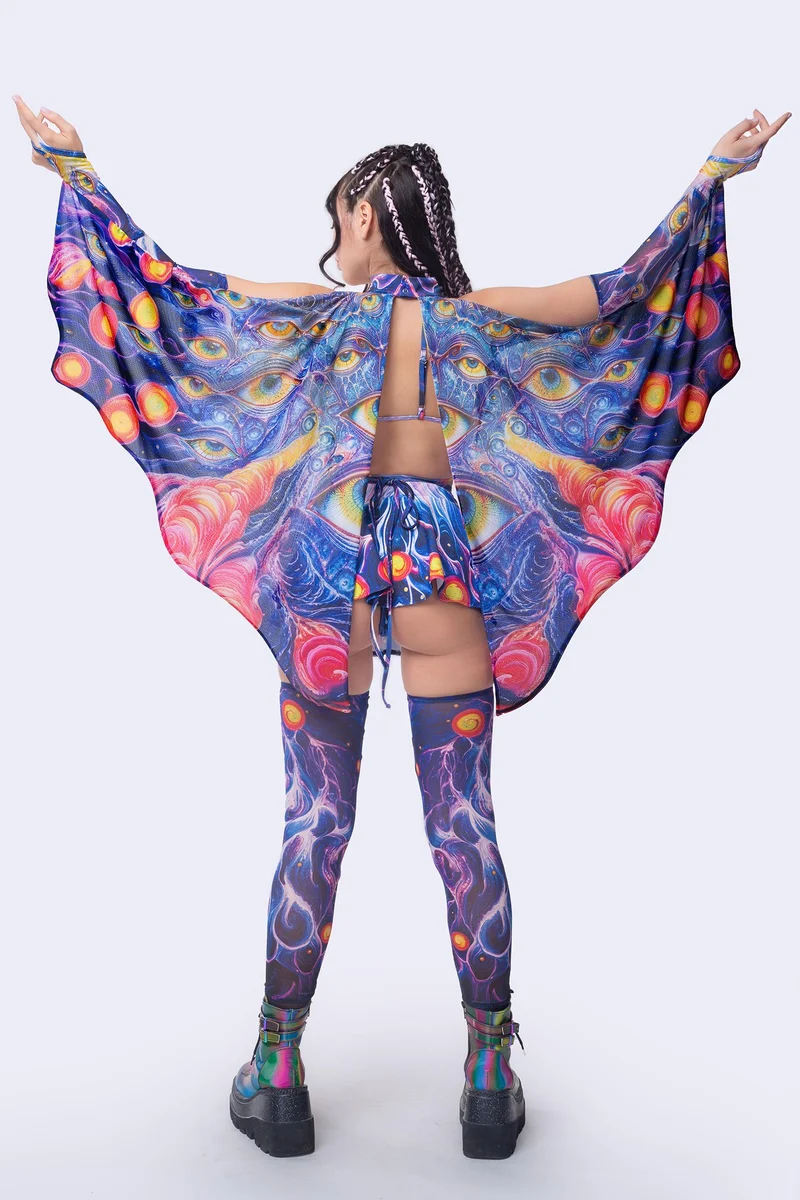 Ethereal Flux Wrapped Triangle Top