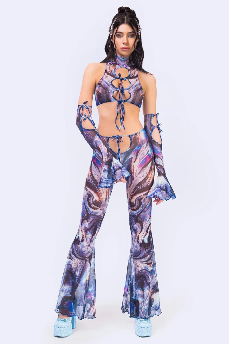 Easy Tiger Keyhole Ribbon Top