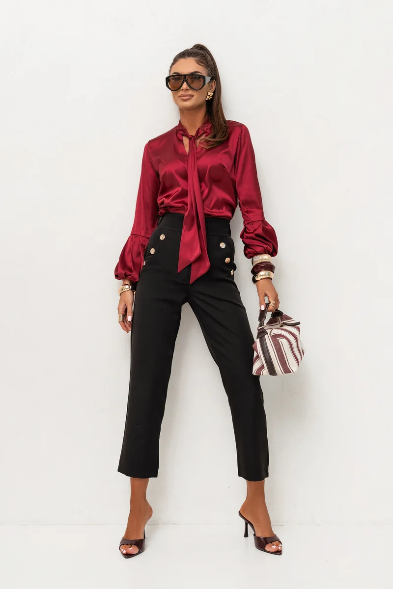 Stylische Zigarettenhose in Schwarz