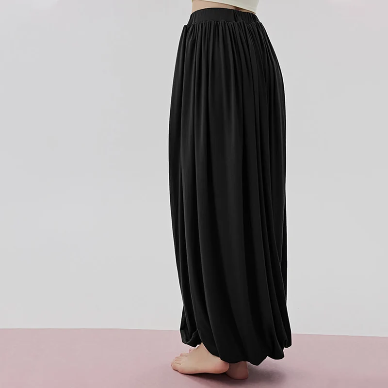 Olivenorma Harem High Waist Twisted Skirted Long Women's Yoga Pants