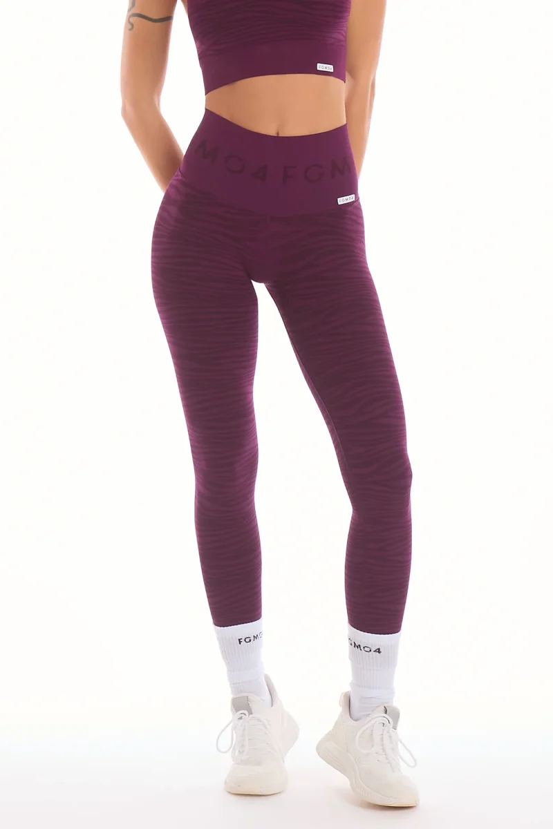 Leggings Push Up Jungle Tigre 2.0 Dark Purple