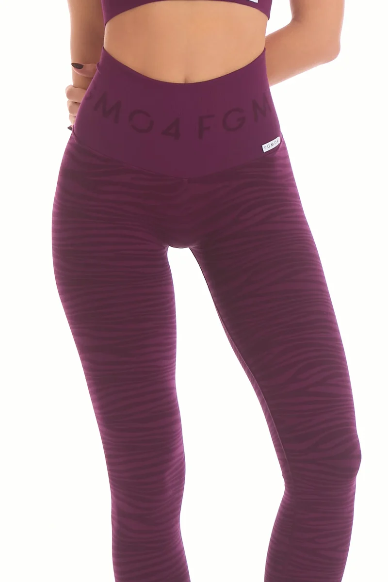 Leggings Push Up Jungle Tigre 2.0 Dark Purple