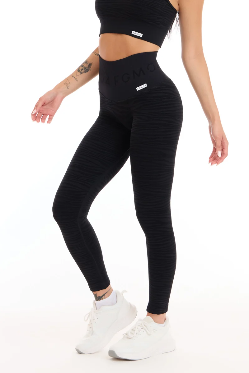 Leggings Push Up Jungle Tigre 2.0 Nero