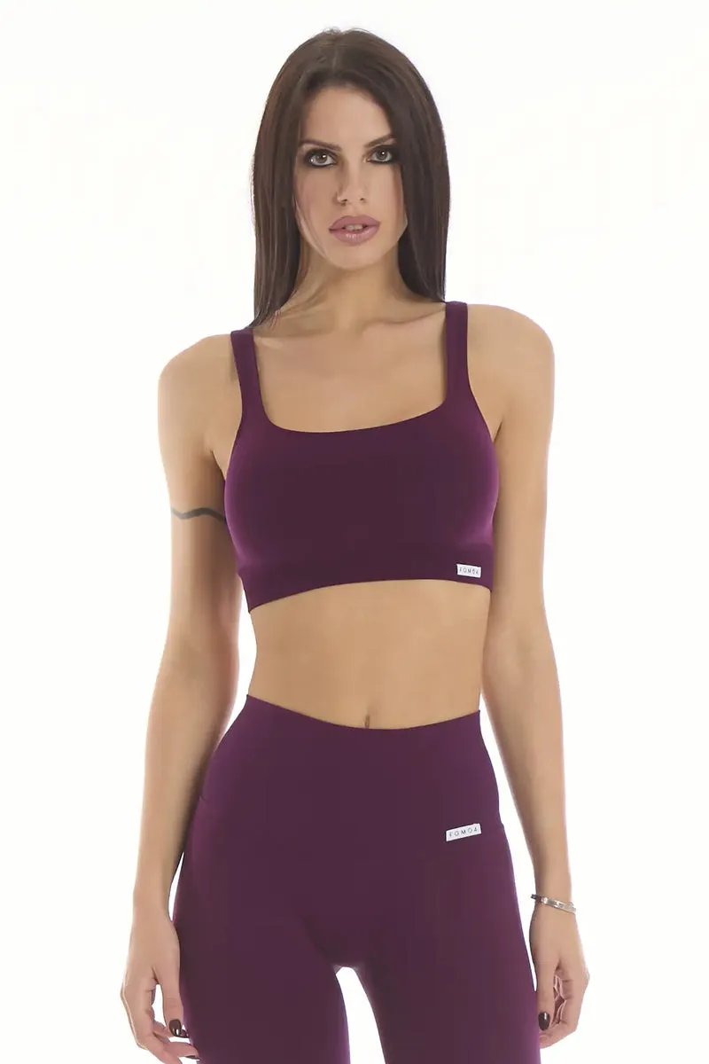 Top Gym Fashion Dark Purple