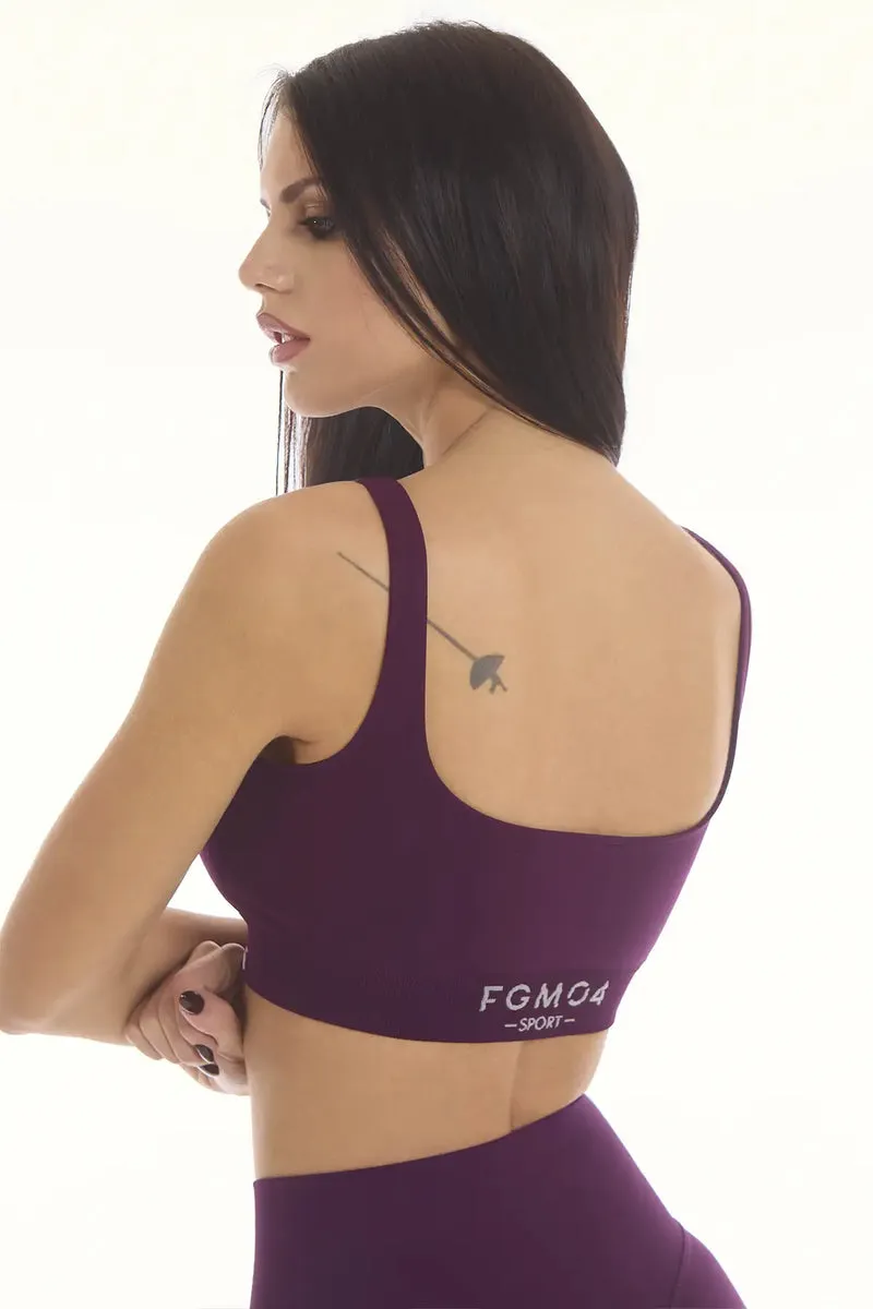 Top Gym Fashion Dark Purple