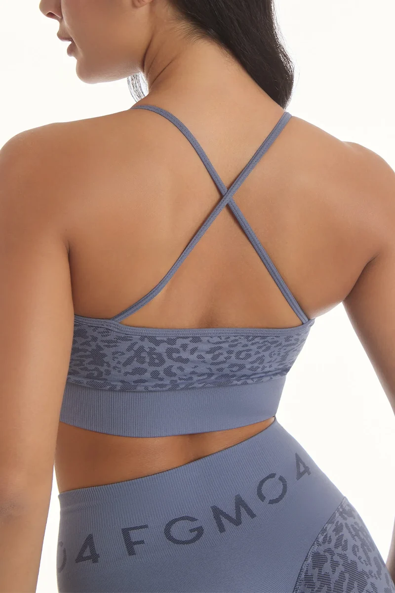 Top Jungle Leopardo 2.0 Blu Granito