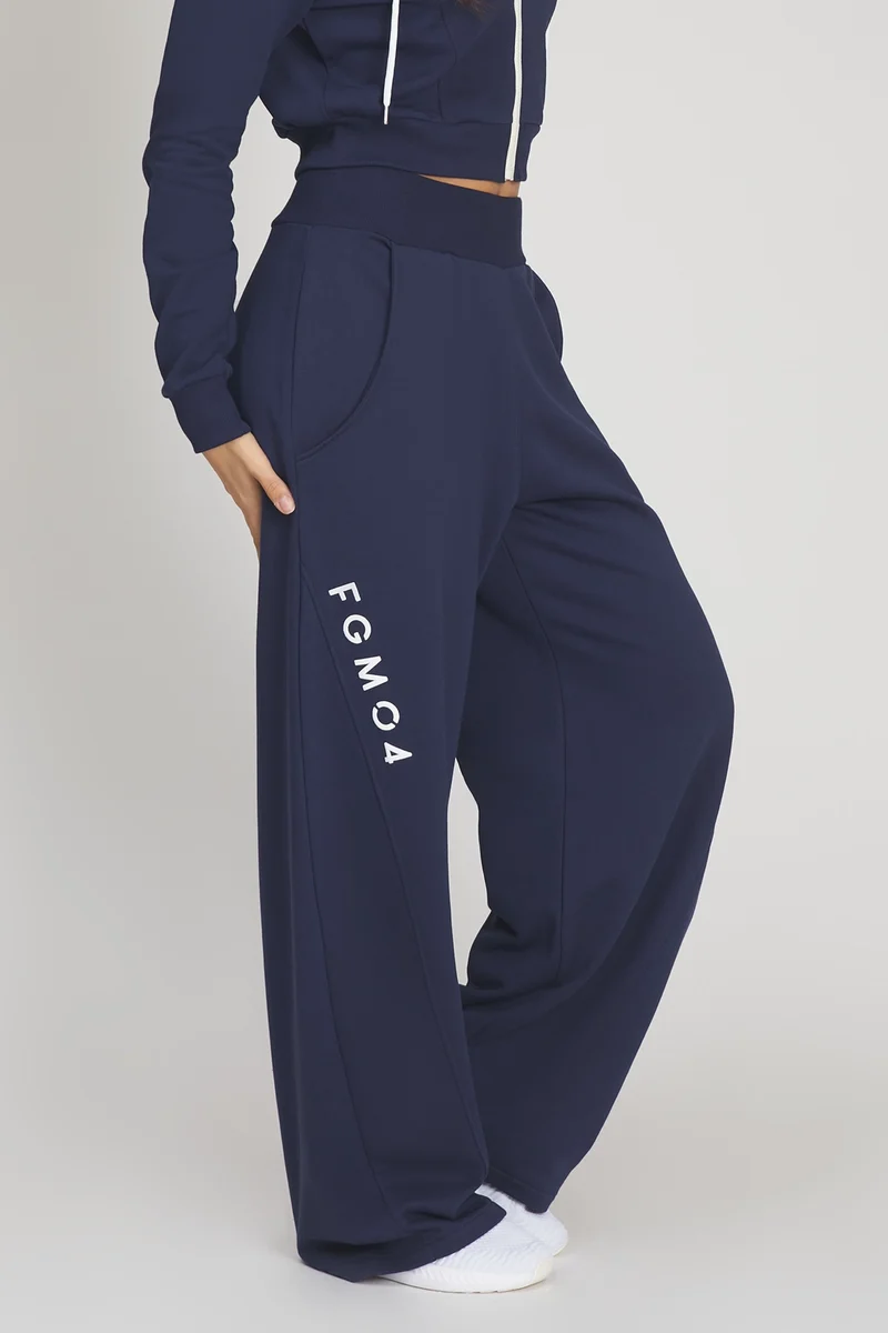 Pantalone Donna Baggy Ikonic Blu Notte