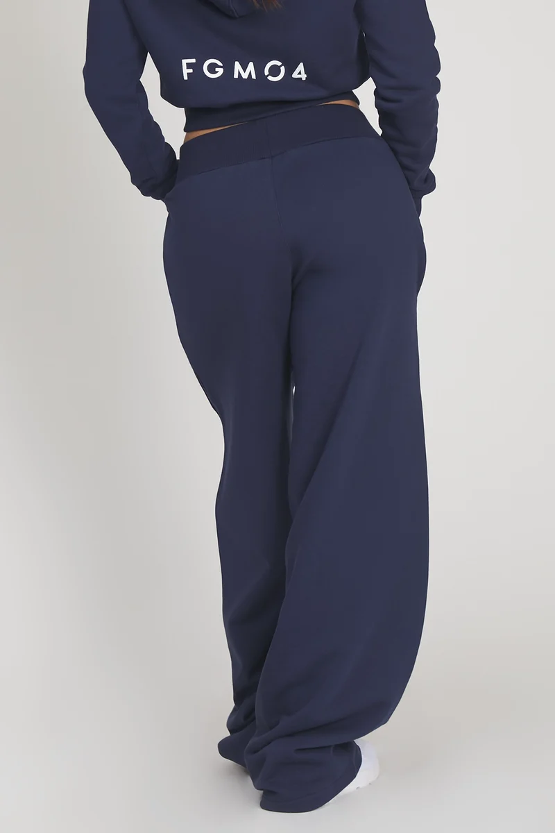 Pantalone Donna Baggy Ikonic Blu Notte