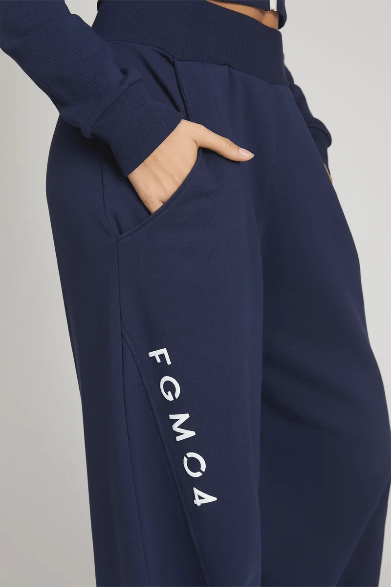 Pantalone Donna Baggy Ikonic Blu Notte