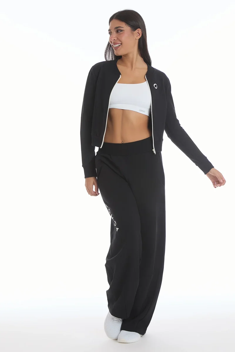 Felpa Ikonic Active Zip Nero