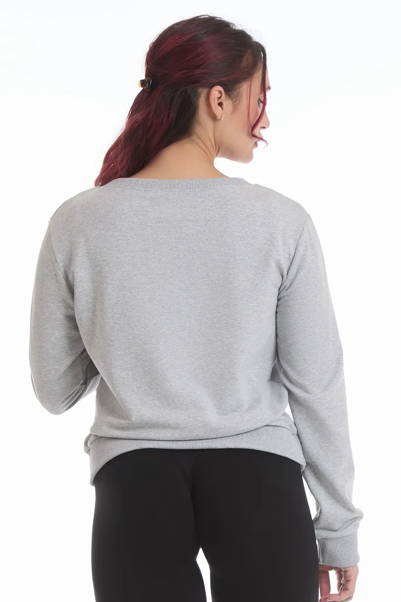 Felpa Ikonic WINTER FLAG Grigio Melange