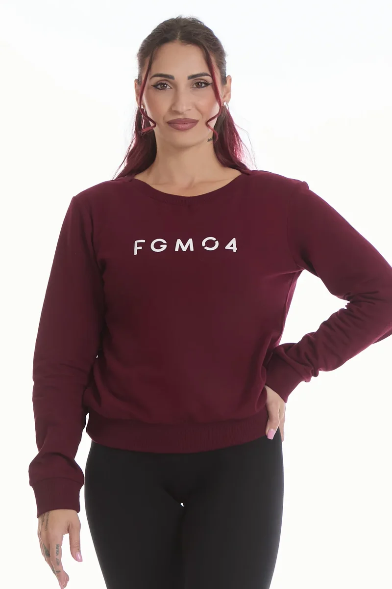 Felpa Ikonic WINTER FLAG Prugna