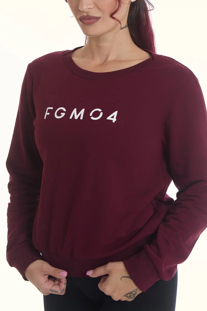 Felpa Ikonic WINTER FLAG Prugna