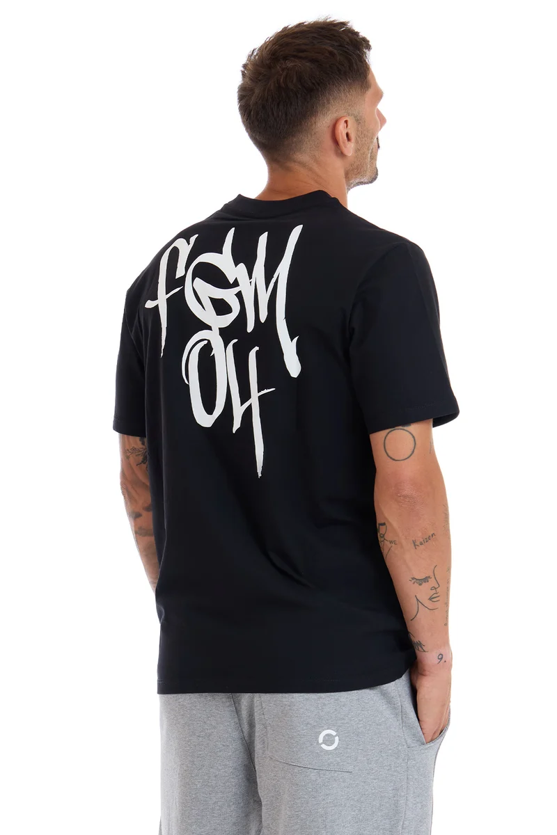T-Shirt Uomo Street FGM04 Tag Nero