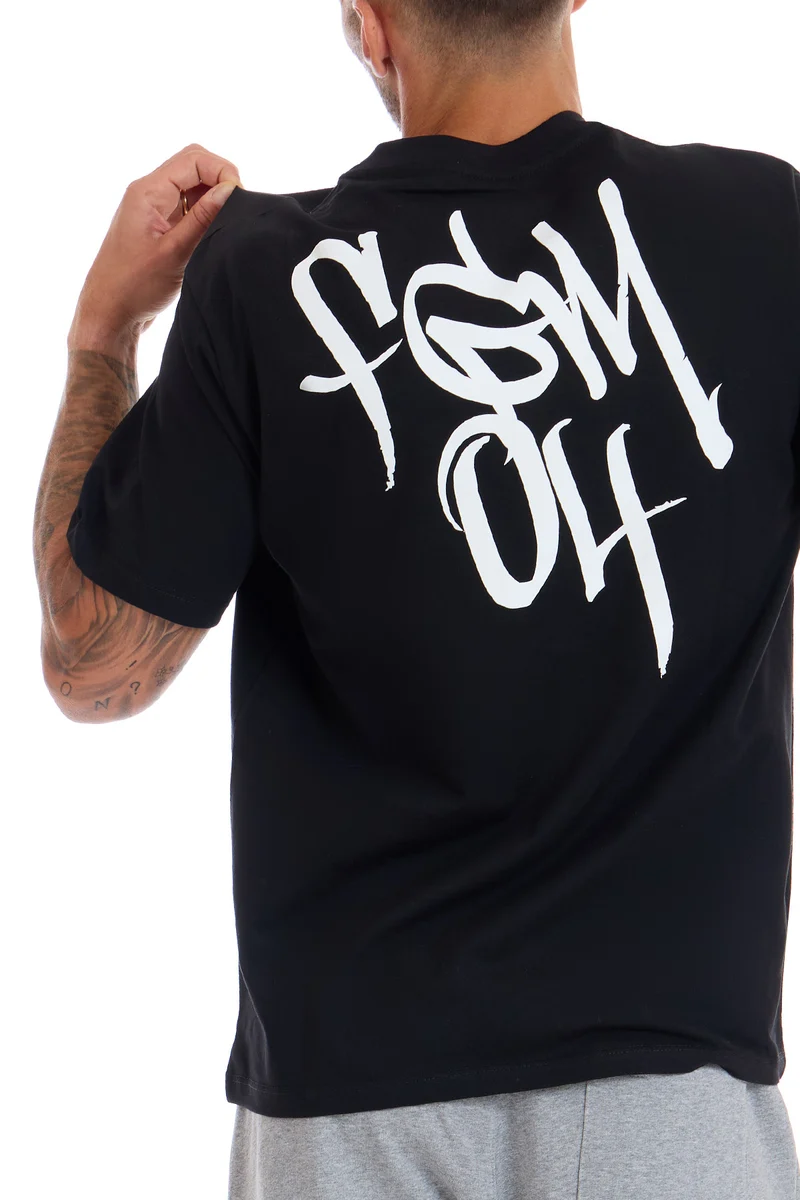 T-Shirt Uomo Street FGM04 Tag Nero