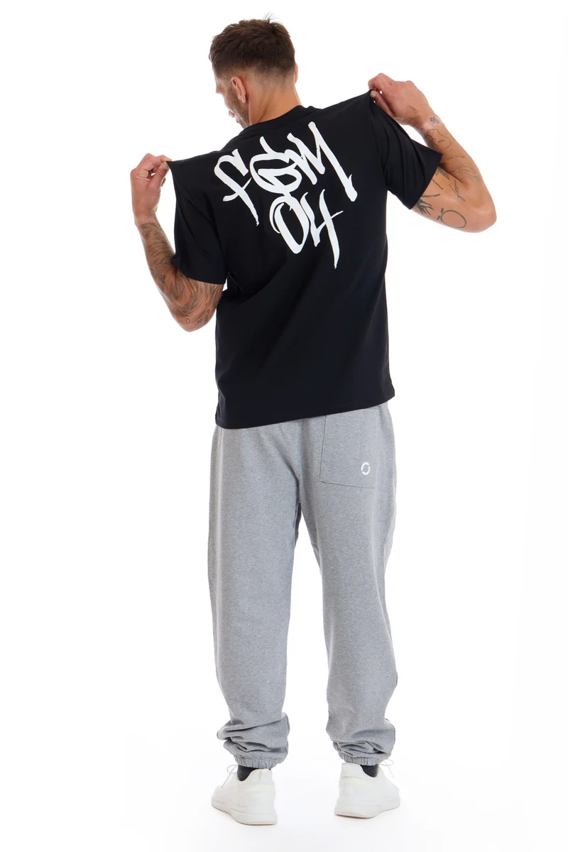 T-Shirt Uomo Street FGM04 Tag Nero