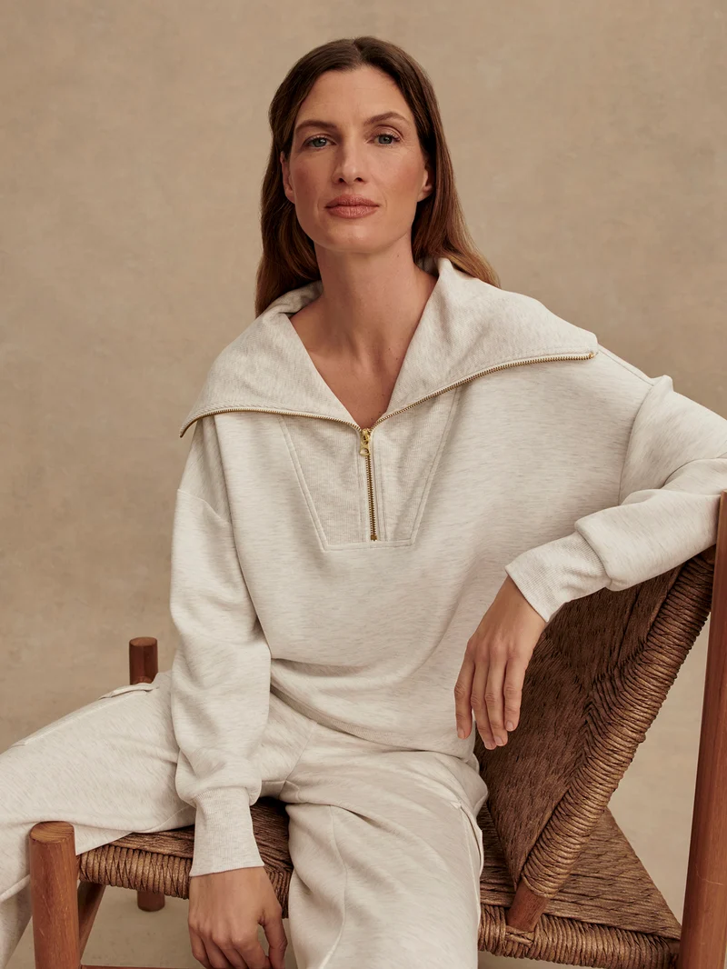 Catherine Half Zip Sweat