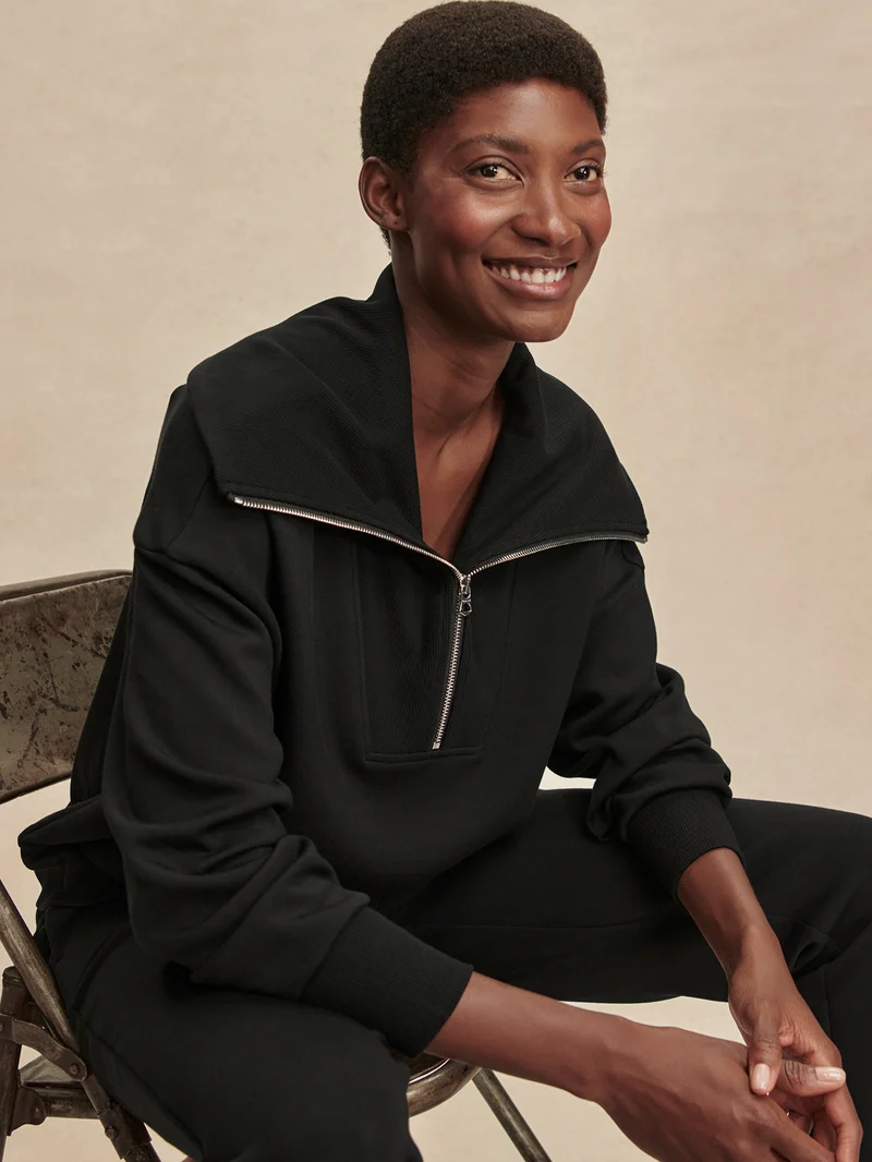 Catherine Half Zip Sweat