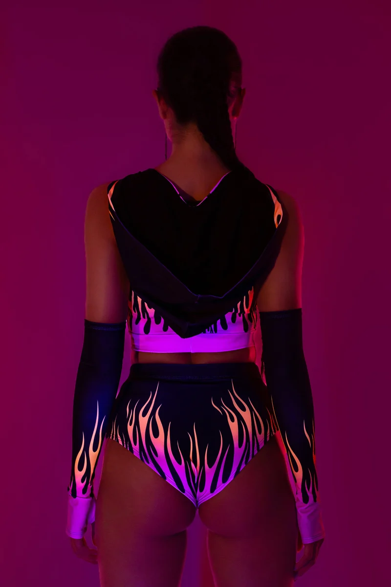 Firestarter Magenta Hooded Set