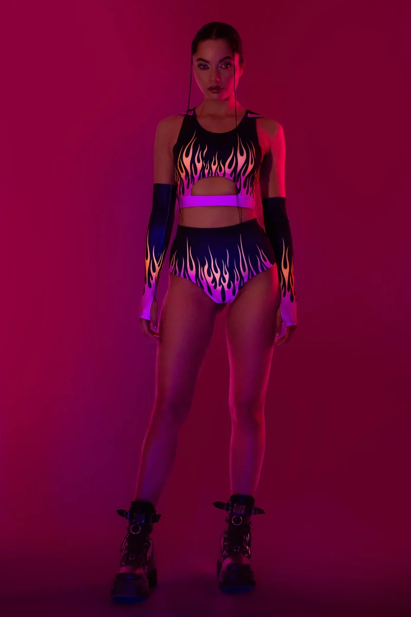 Firestarter Magenta Hooded Set