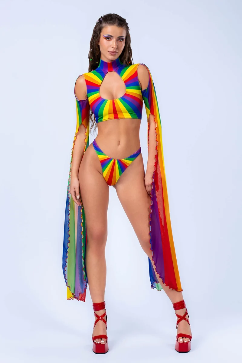 Prism Feel Maxi Sleeve and Open Front Skirt Set