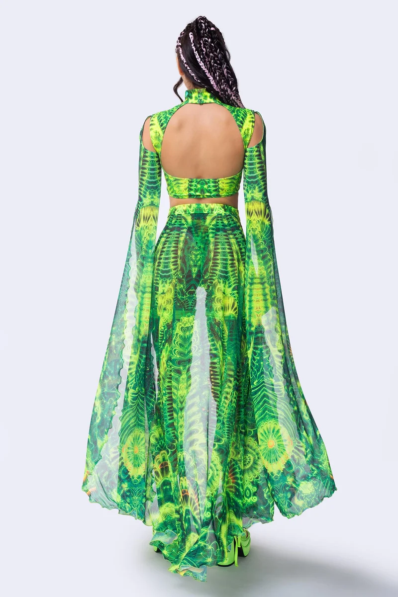 Gardens Of Paradise Maxi Sleeve Set