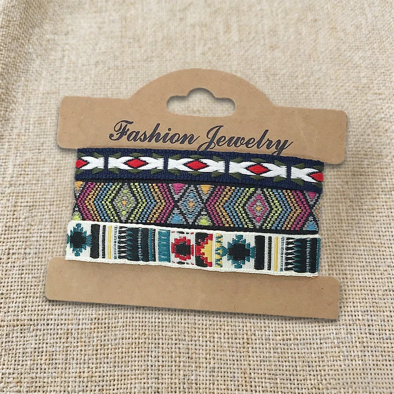 Olivenorma Premium Thread Handgefertigtes mehrfarbiges Boho-Ethno-Flechtarmband