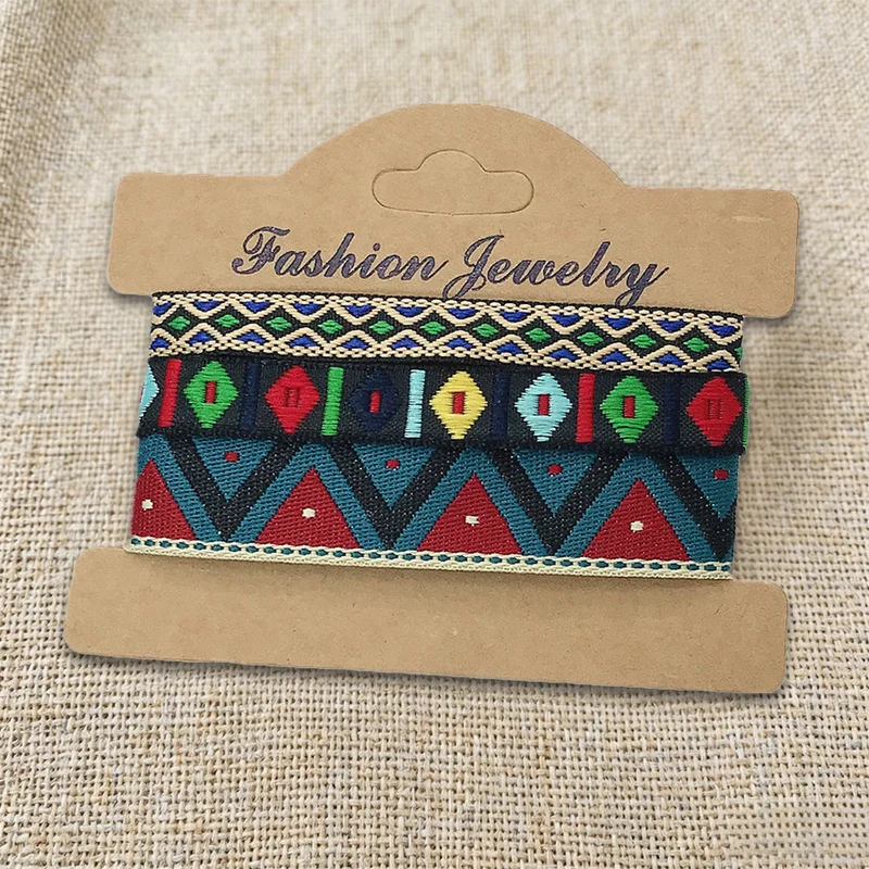 Olivenorma Premium Thread Handgefertigtes mehrfarbiges Boho-Ethno-Flechtarmband