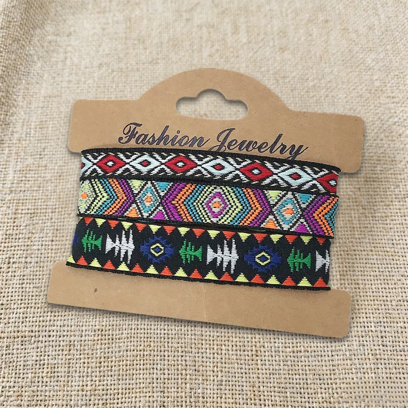 Olivenorma Premium Thread Handgefertigtes mehrfarbiges Boho-Ethno-Flechtarmband