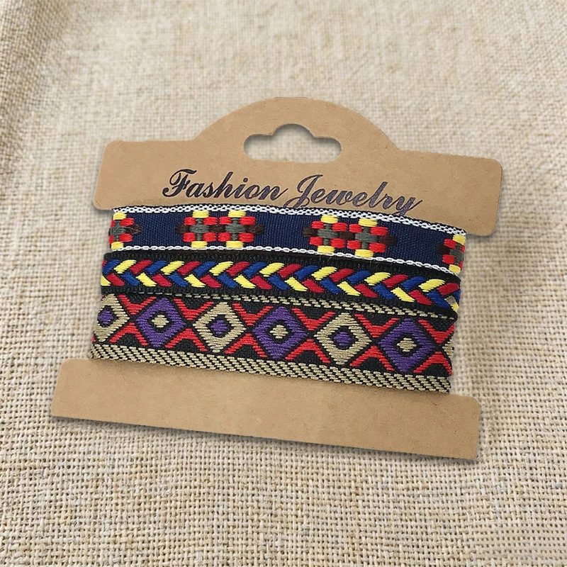 Olivenorma Premium Thread Handgefertigtes mehrfarbiges Boho-Ethno-Flechtarmband