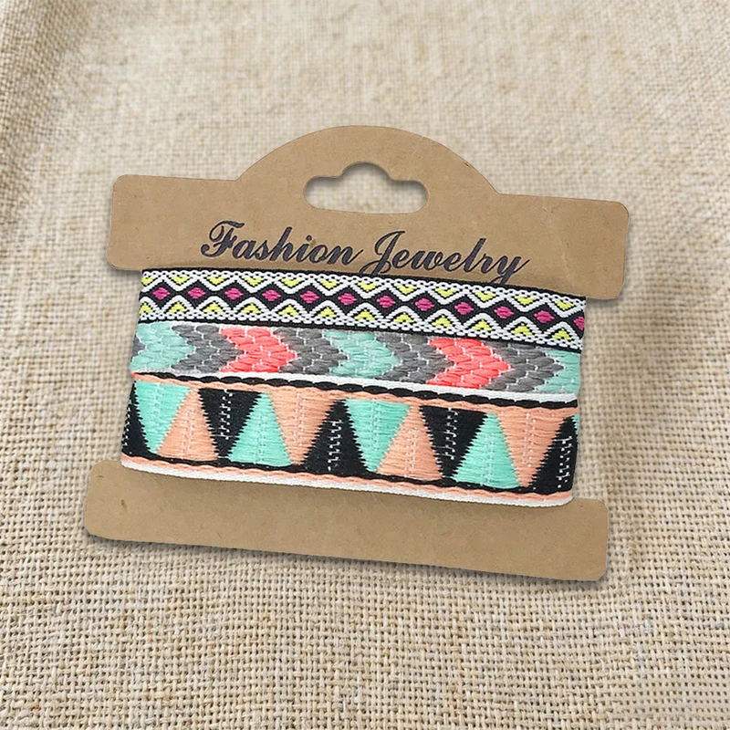 Olivenorma Premium Thread Handgefertigtes mehrfarbiges Boho-Ethno-Flechtarmband