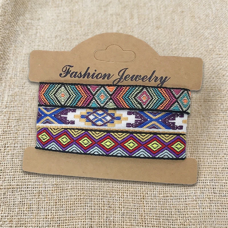 Olivenorma Premium Thread Handgefertigtes mehrfarbiges Boho-Ethno-Flechtarmband