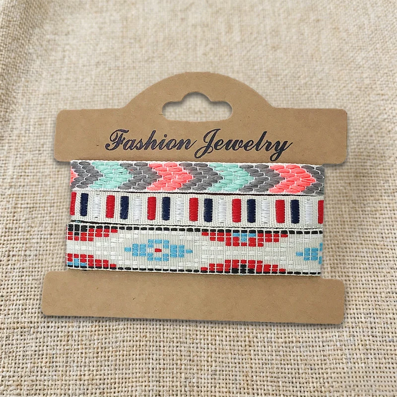 Olivenorma Premium Thread Handgefertigtes mehrfarbiges Boho-Ethno-Flechtarmband